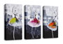 Wallity UC033 Lienzo Decorativo Multicolor (3 Piezas)